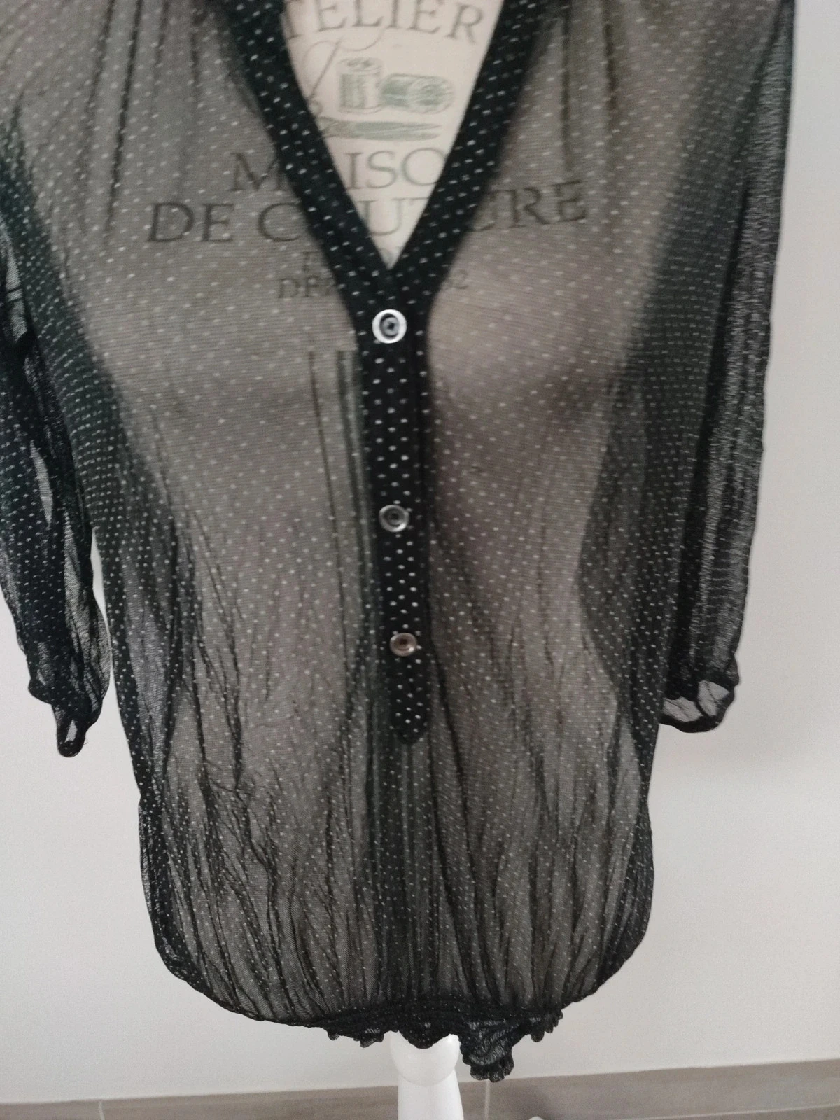 T-shirt met drie kwart mouwen voor dames, maat 38 – photo 2